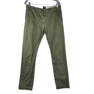 J.Crew Stretch Chino Pants Men's W34/L31 Green Pants Flat front Pants Green